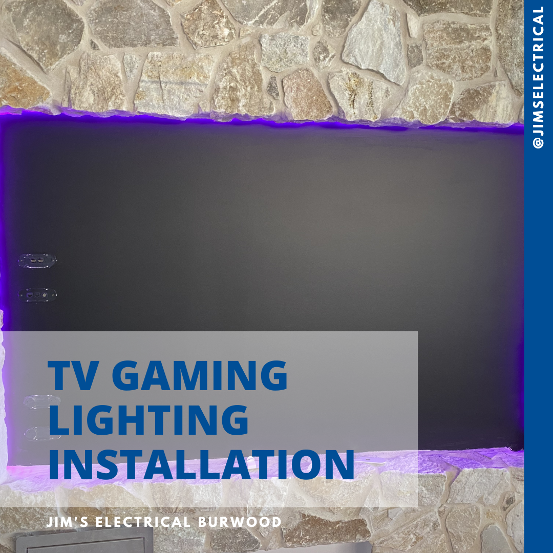 Gaming TV Lighting Installation